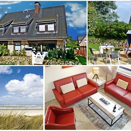 3-Zimmer-Ferienwohnung Deichwiese Westerland 1-3 Personen Eksteriør bilde